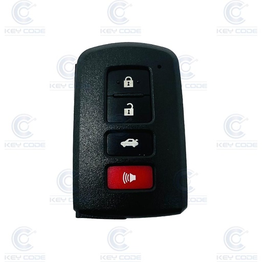 [TOCS4B-PN] CARCAÇA DE CONTROLE REMOTO TOYOTA 4 BOTÕES - BOTÃO DE PÂNICO