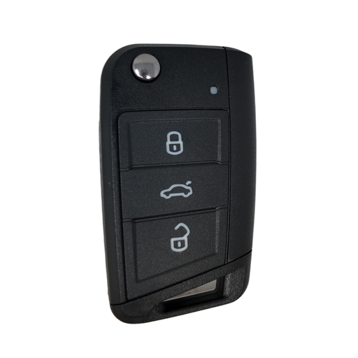 [VAG66CS3B-M] COQUE TELECOMMANDE PLIABLE GOLF VII ET SEAT LEON III AVEC 3 BOUTONS HU66