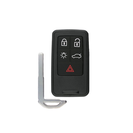 [VO100TE01-AF] TELECOMMANDE INSÉRABLE AVEC 5 BOUTONS POUR VOLVO S60, S80, V60 (KR55WK49264, 30659637) ID46 PCF7945 433 Mhz  