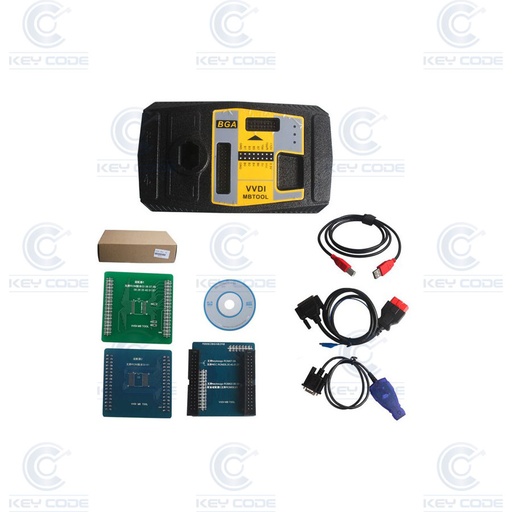 [VVDI-BGA-EZS] PROGRAMADOR DE CHAVES MERCEDES VVDI MB COM CALCULADORA BGA + KIT DE ADAPTADORES EZS
