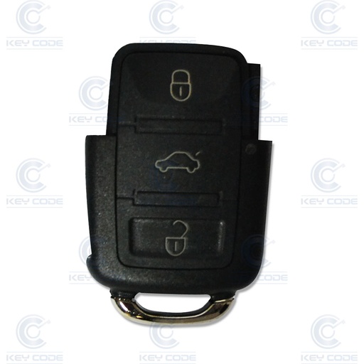 [VW100TE04-OE] TELECOMMANDE VOLKSWAGEN GOLF / CADDY / TOURAN / TIGUAN 3 BOUTONS ORIGINALE (1K0959753G) (SANS EBAUCHE) CANBUS