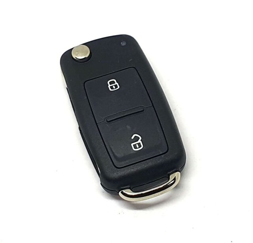 [VW66CS2B] CARCASA MANDO COMPLETO VW AMAROCK/CADDY PLEGABLE 2 BOTONES HU66 