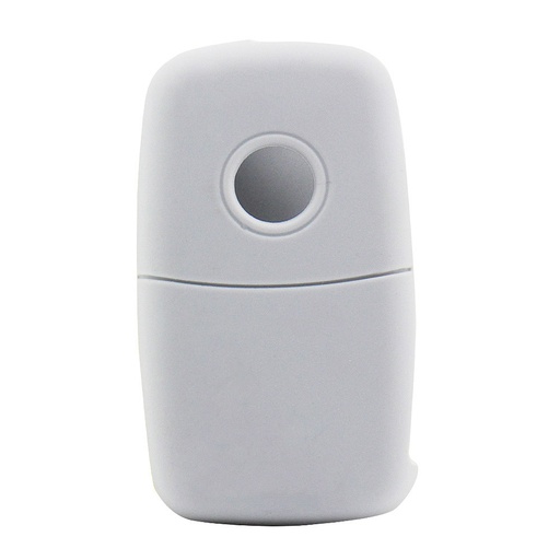 [VWFS2B-B] FUNDA DE SILICONA PARA MANDOS PLEGABLES DE 2 BOTONES DE VOLKSWAGEN - BLANCO 
