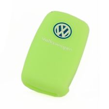 [VWFS-V] FUNDA DE SILICONA PARA MANDOS PLEGABLES DE 3 BOTONES DE VOLKSWAGEN - VERDE 