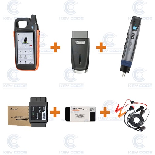 [Xhorse-PACK01] PACK XHORSE 01: KEY TOOL MAX + MINI OBD + MINI-PROG + CABLE TOYOTA + CABLE 8A TOYOTA  + CABLE FORD