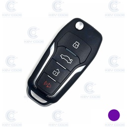 [XKN06-SUPER] MANDO CON TRANSPONDER TIPO FORD DE 4 BOTONES PARA VVDI KEY TOOL (SUPER CHIP INCLUIDO) XEFO01EN