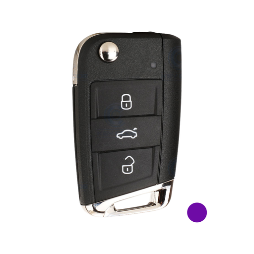 [XKN11-SUPER] MANDO VAG PLEGABLE DE 3 BOTONES CON SUPER CHIP FORMA VAG MODERNO PARA VVDI KEY TOOL XEMQB1EN