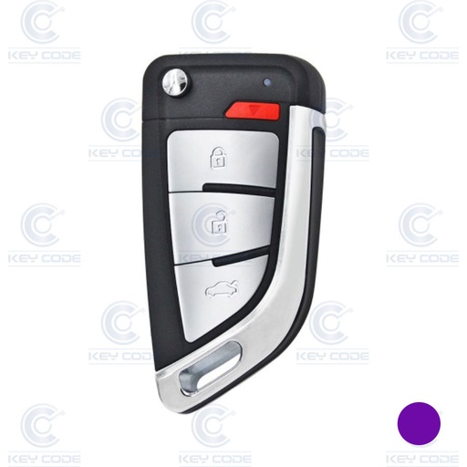 [XKN20-SUPER] MANDO PLEGABLE DE 3+1 BOTONES CON SUPER CHIP PARA VVDI KEY TOOL XEKF20EN 