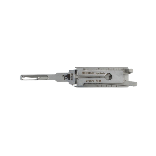 [HU100+V3-AG (10)] CROCHET LISHI 2-1 HU100 V3 GM DEMARREUR, PORTE, COFFRE 10 TAILLES / ANTIREFLET 