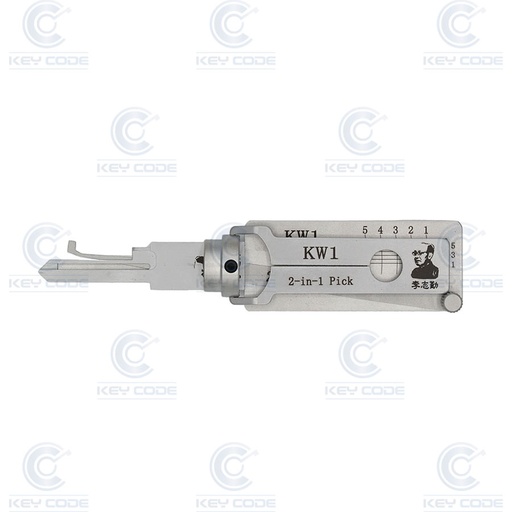 [KW1-AG] LISHI 2 IN 1 PICK DECODER KW1G 5 PINS / ANTIGLARE