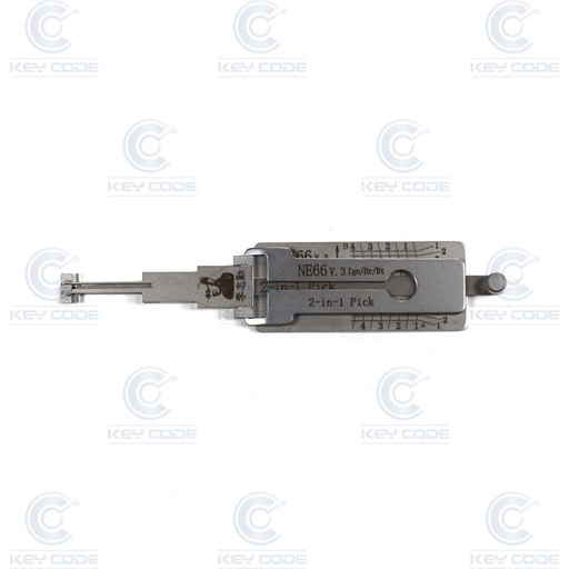 [NE66+AG] LISHI 2 IN 1 PICK DECODER NE66  VOLVO IGNITION, DOOR, BOOT / AANTIGLARE