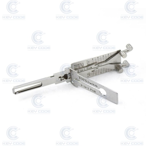 [VA8/TOY51+AG] LISHI 2 IN 1 PICK DECODER VA8 / TOY51 TOYOTA IGNITION, DOOR, BOOT / ANTIGLARE