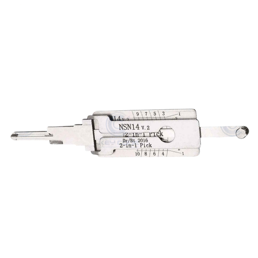 [NSN14-AG] DOOR AND BOOT LISHI 2 IN 1 PICK DECODER NSN14 V.2 NISSAN 10 CUTS / ANTIGLARE