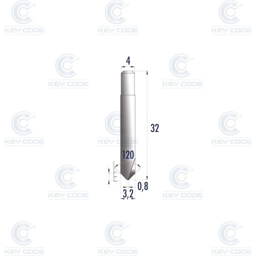 [RIC07726B] KEYLINE V034 CUTTER RIC07726B FOR VERSA, NINJA VORTEX AND NINJA TOTAL
