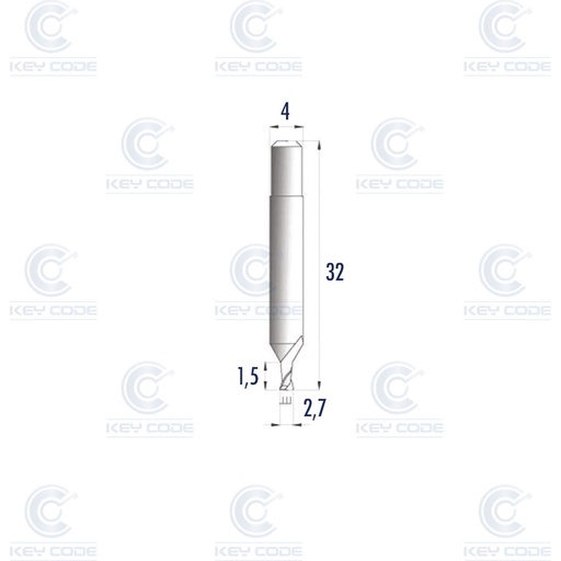 [RIC05752B] KEYLINE V018 CUTTER RIC05752B FOR VERSA, NINJA VORTEX AND NINJA TOTAL