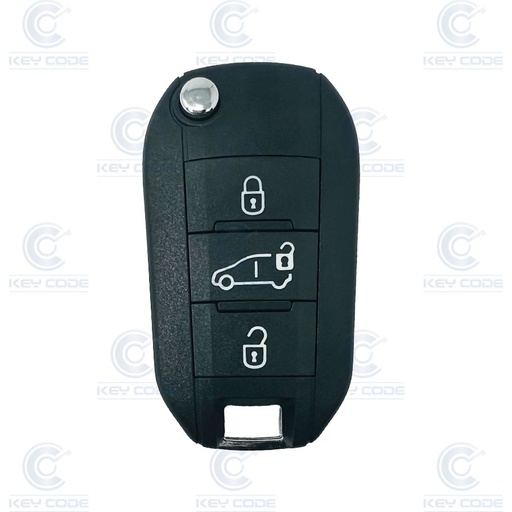 [CI104TE06-AF] MANDO PLEGABLE PSA 3 BOTONES PARA JUMPY HITAG 128 BITS AES - ID4A NCF2960M 433 MHZ FSK