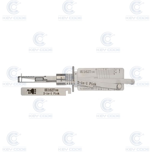 [HU162-SC10-V3-AG] GANZUA LISHI 2 EN 1 PARA VW, AUDI (2016) HU162 V3 10 CORTES (6+4) / ANTIREFLEJO