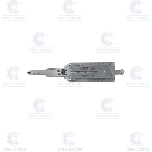 [HON58R] LISHI PICK 2 IN 1 HONDA, ISUZU HON58R+ IGNITION, DOOR, BOOT