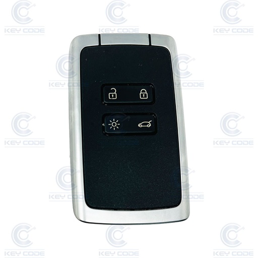 [RN101TJ06B-OE] KEYLESS REMOTE CARD RNLT CLIO V, MEGANE IV, TALISMAN 4 BUTTONS (285974315R, 285973979R) NCF29A1M HITAG 128 BITS AES ID4A 433 MHZ FSK  (WHITE) - ORIGINAL - 