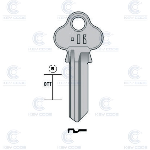 [KL-LKW5] LLAVE KEYLINE LOCKWOOD LKW5 (LW4, LWO-1D)