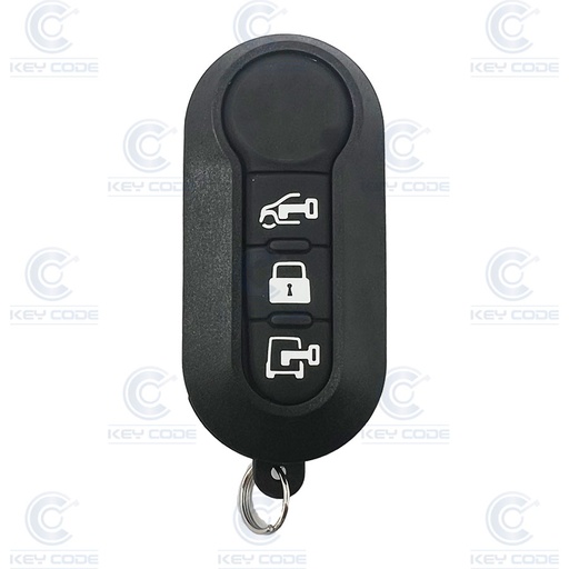 [FI900TE02-OE] COMANDO RETRACTIL DE 3 BOTÕES PARA FIAT PANDA (6000629240) HITAG 2 ID46 PCF 7946 433 Mhz ASK - ORIGINAL