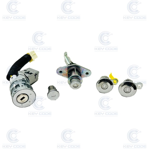[CI2JC10-OE] KIT DE SERRURES CITROEN C1, PEUGEOT 107, TOYOTA AYGO (NEIMAN (4162FK) + 2 PORTES + COFFRE + BOUCHON ESSENCE + CLES + INSERTS) 4162FJ, 1608745780 - ORIGINALE 