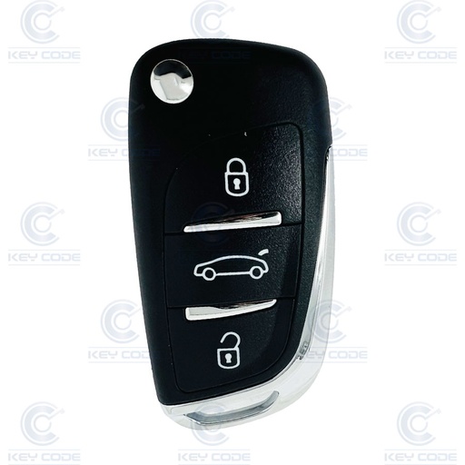[PSA100TE01-AF] PSA FLIP REMOTE 3 BUTTONS HITAG 2 ID 46 PCF7961 433 Mhz FSK