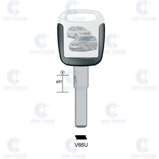 [KL-V66U] KEYLINE HU66 HORSESHOE FOR VOLKWAGEN, AUDI, SEAT, SKODA, PORSCHE, FORD (V66U)