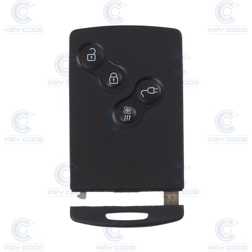 [RN106TJ01-AF] 4-BUTTON KEYLESS SMART CARD FOR RENAULT ZOE ELECTRIC PCF7952 ID46 (285973302R) 433 MHz