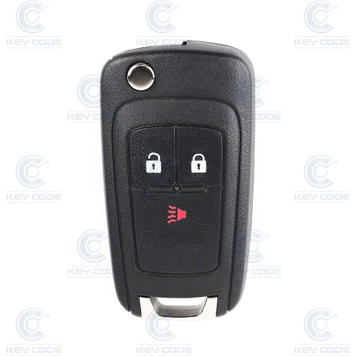 [CH103TE04-AF] CHEVROLET FLIP REMOTE 3 BUTTONS FOR SPARK (+2013) (GM94543201) 8E CHIP, 433 Mhz  