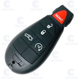 [CR101TE12-AF] FOBIK KEYLESS REMOTE  5 BUTTONS FOR CHRYSLER JEEP DODGE PCF7953 / HITAG 2 / 46 CHIP  433 Mhz ASK 