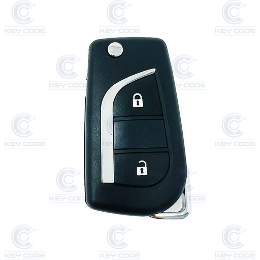 [TO48CS2B-PL] CARCASA MANDO PLEGABLE TOYOTA 2 BOTONES (TOY48)