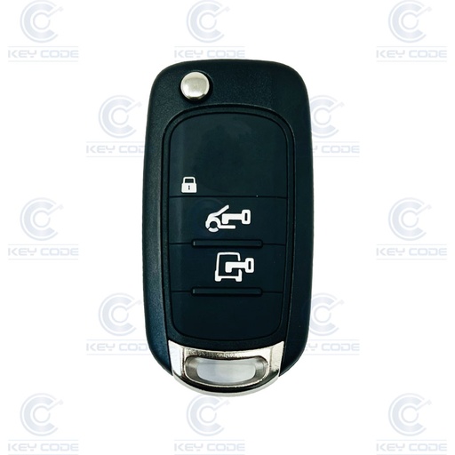 [FI900TE03-OE] TELECOMMANDE PLIABLE AVEC 3 BOUTONS POUR FIAT DUCATO (6000631580) HITAG 128 BITS AES ID4A NCF2960M 433 MHZ FSK - ORIGINALE - 