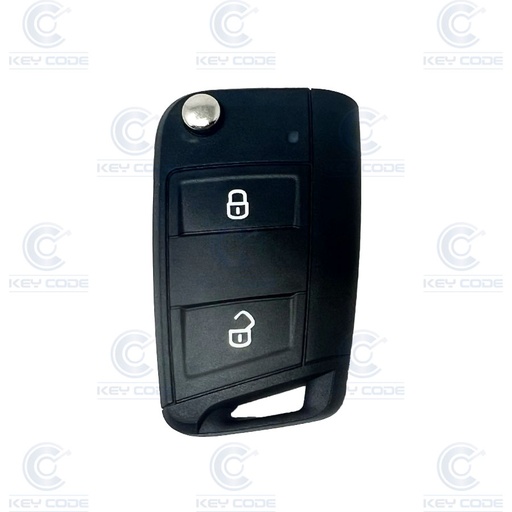 [VW900TE06-OE] MANDO PLEGABLE VW 2 BOTONES PARA CRAFTER (2018) (7CA959752E) HITAG 128 BITS 433 MHZ ASK - ORIGINAL - 