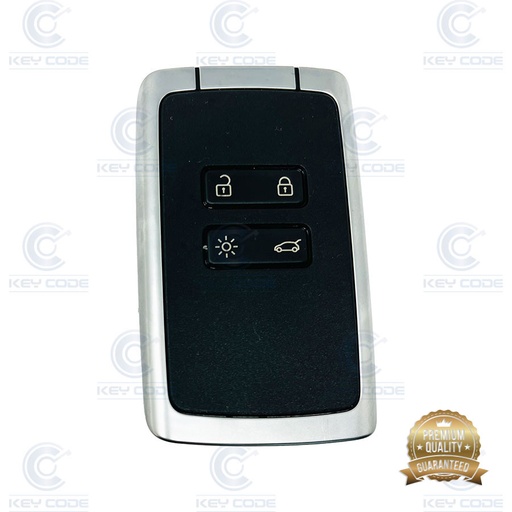 [RN101TJ06B-AF-P] HANDS-FREE CARD RNLT CLIO V, MEGANE IV, CAPTUR II  4 BUTTONS KEYLESS GO CARD NCF29A1M HITAG AES (285974315R, 285973979R) 433 mhz - (WHITE) - PREMIUM QUALITY - 