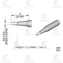 [NT105-C105108] CARTUCHO C105108 JBC DE CINCEL 0.6 x 0.3 PARA NT105 