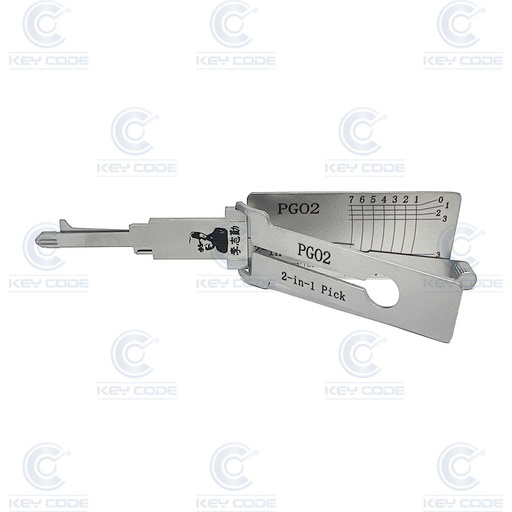 [PGO2-AG] LISHI 2 IN 1 PICK DECODER PGO2 PIAGGIO / VESPA) / ANTIGLARE