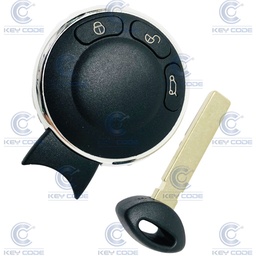 [MN100TE02-433-AF] MINI SMART KEY 433 FSK MHZ ROUND REMOTE (3 BUTTONS) PCF7945 ID46 HITAG2