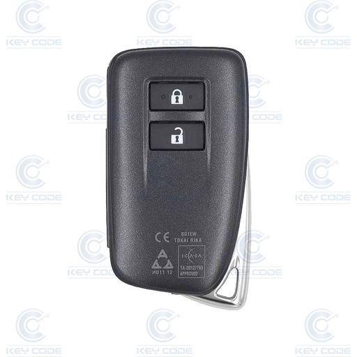 [LE102TE06-OE] COMANDO SMARTKEY 2 BOTÕES PARA LEXUS NX SERIES (89904-78J80, 8990478J80) TEXAS CRYPTO 128 BITS AES 433 MHZ FSK - ORIGINAL - 