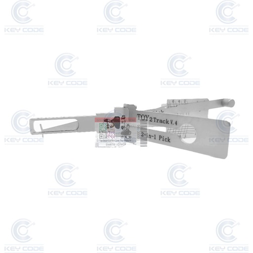 [TOY2T-V4-CUTOUT-AG] LISHI 2-IN-1 PICK TOY2T TOY2T-V4-CUTOUT FOR TOYOTA, LEXUS DOOR WITH HIDDEN LOCK / ANTI-GLARE
