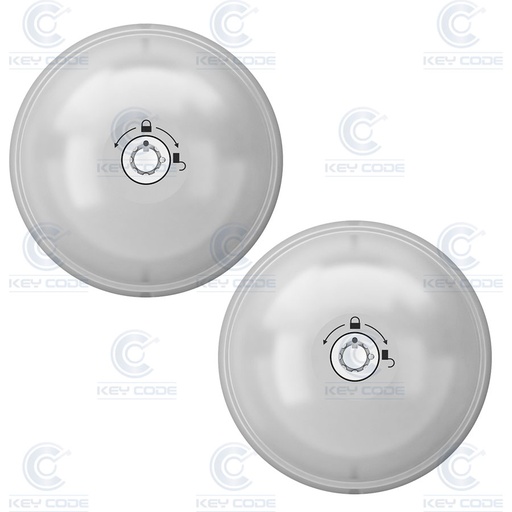 [UFO3-SMART-DUO-DOBLE] CONJUNTO DE 2 CERRADURAS DE PUERTA UFO 3 SMART DUO (8090S223GM) Ø 96 x h 50 mm