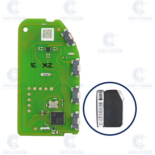 [KI100PL01XH-AF] CIRCUITO ELETRÔNICO XHORSE XZKA82EN EXCLUSIVO PARA CONTROLES KIA, HYUNDAI COM 4 BOTÕES 433 MHZ FSK
