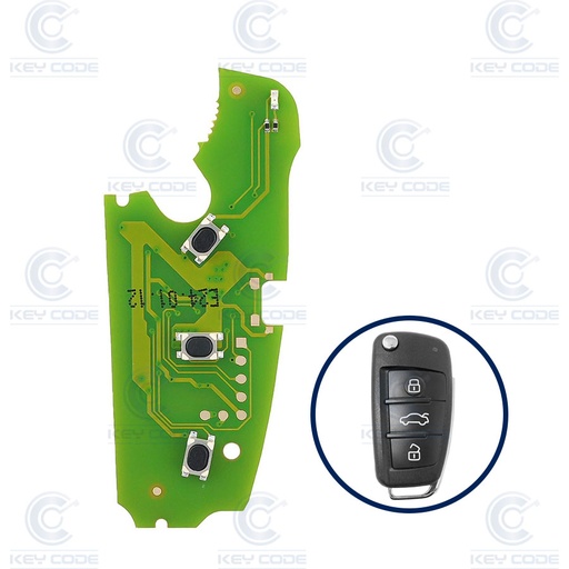 [AU100PL01XH-AF] ELECTRONIC CIRCUIT XHORSE XZADM1EN WITH 3 BUTTONS EXCLUSIVE FOR AUDI REMOTES XT27B 433 MHZ FSK