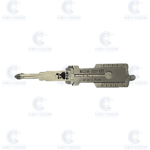 [MAZ24R-2020-EXT-AG] LISHI 2 IN 1 PICK LOCK MAZ24R MAZDA (2020+) (10 CUTS) DOOR AND TRUNK / ANTIREGLARE