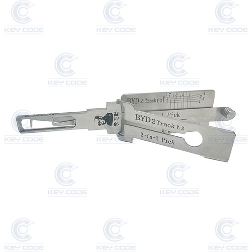 [BYD2] CROCHET LISHI 2 EN 1 BYD 2 V.2 PICK DE SERRE-FER / ANTIREFLET