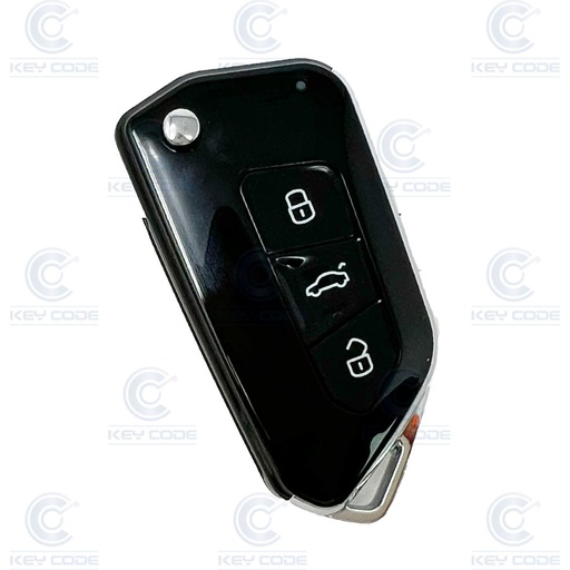 [VAG66CS3B-PL] CARCASA MANDO PLEGABLE DE 3 BOTONES PARA VAG, HU66