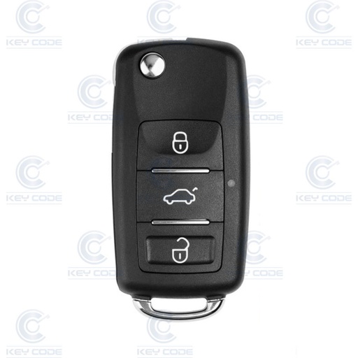 [LAUNCH-LE01] MANDO PLEGABLE UNIVERSAL VAG DE 3 BOTONES PARA LAUNCH