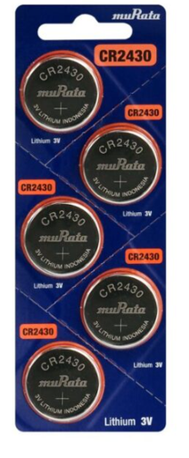 [BAT2430-MUR] PILA MURATA CR2430 3.0 V (5 unidades)