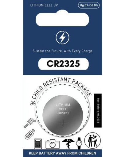 [BAT2325] CR2325 BATTERY 3.0V  (1 PIECE) 
