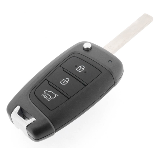 [HY112TE01-OE] TÉLÉCOMMANDE PLIABLE HYUNDAI 3 BOUTONS (95430-G4000) TEXAS CRYPTO AES 433 mhz FSK - ORIGINALE -